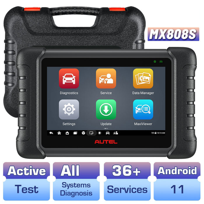 Autel MaxiCheck MX808S Diagnostic Scan Tool, Bi-Directional Control Scanner with 2025 Newest 36+ Services, All Systems Diagnosis, and Active Test [Upgraded of MX808/MK808]