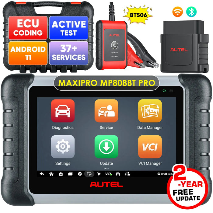 【2-Year Free Update】Autel MaxiPRO MP808BT PRO Wireless Diagnostic Scanner, Bi-Directional Control, Upgrade Ver. of MP808/MP808BT