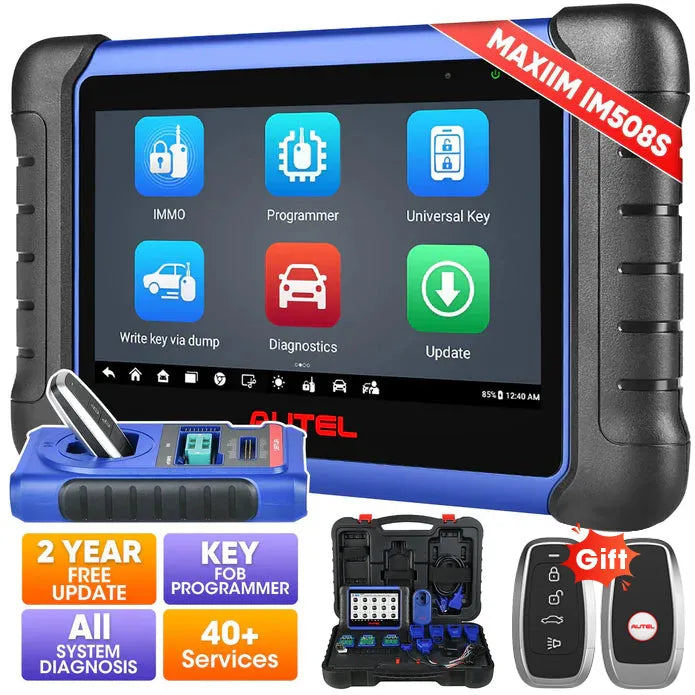 【2-Year Free Update】Autel MaxiIM IM508S PRO Automotive Key Programming Tool Comes with The XP400 PRO, OE-Level All Systems Diagnostics, 3000+ Active Tests, 40+ Service, Upgrade of IM508S, and 2 Free Random Ikeys