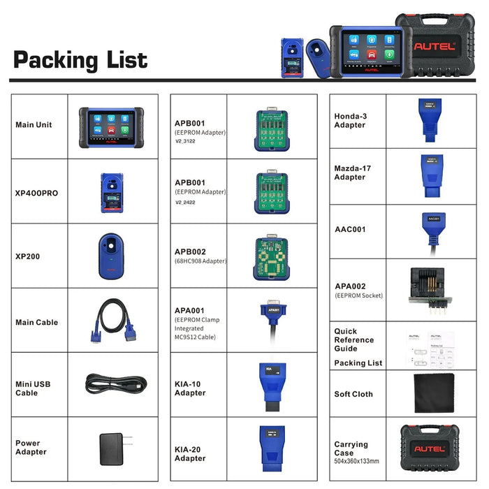 【2-Year Free Update】Autel MaxiIM IM508S PRO Automotive Key Programming Tool Comes with The XP400 PRO, OE-Level All Systems Diagnostics, 3000+ Active Tests, 40+ Service, Upgrade of IM508S, and 2 Free Random Ikeys