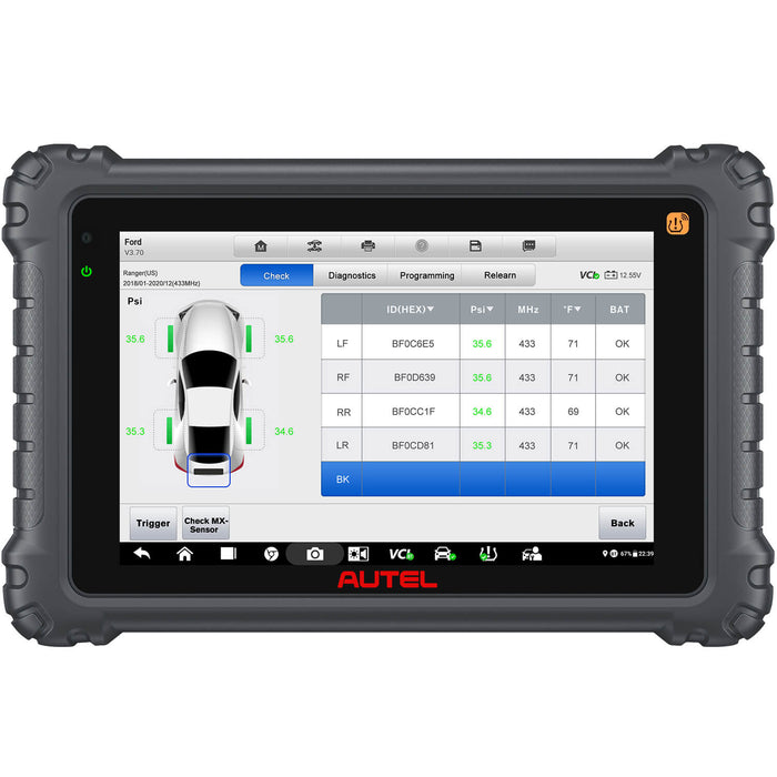 Autel MaxiCOM MK906 Pro-TS / MK906S Pro-TS Full Kit with Autel MV108S & BT506, Full TPMS Functions, Advanced ECU Coding, Bi-Directional Control, Auto Scan 2.0, 36+ Services, Plus 4PCS Metal MX-Sensor & 4PCS Rubber MX-Sensor