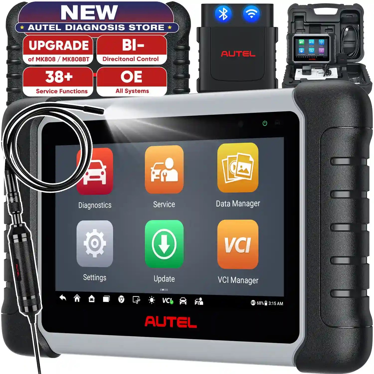 AUTEL MK808BT PRO WITH MV108S