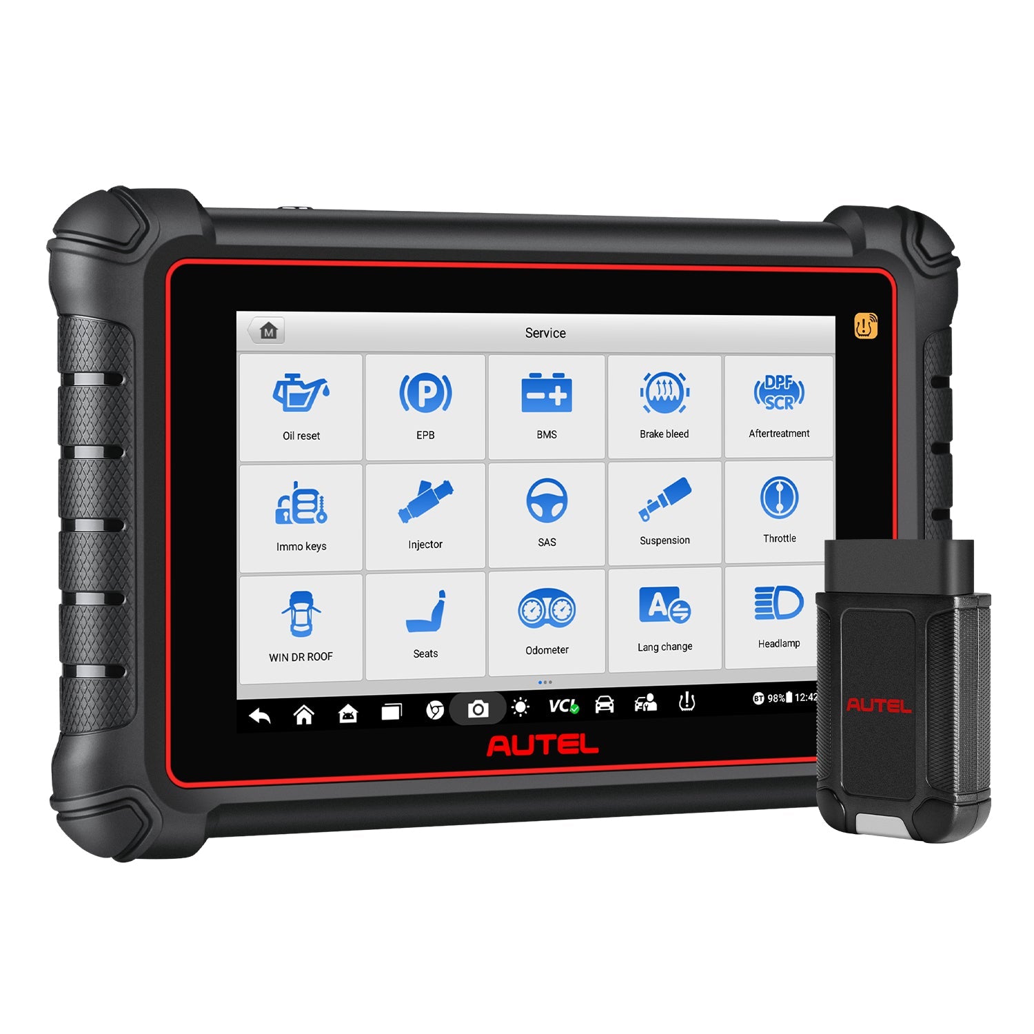 Autel MaxiCOM MK900TS MK900-TS Wireless TPMS Diagnostic Scanner 2026 with Android 11.0, Full TPMS Functions, All Systems Diagnostics, Bi-Directional Control, Support DoIP/CAN FD Protocols, 40+ Services, Upgraded of MK808TS