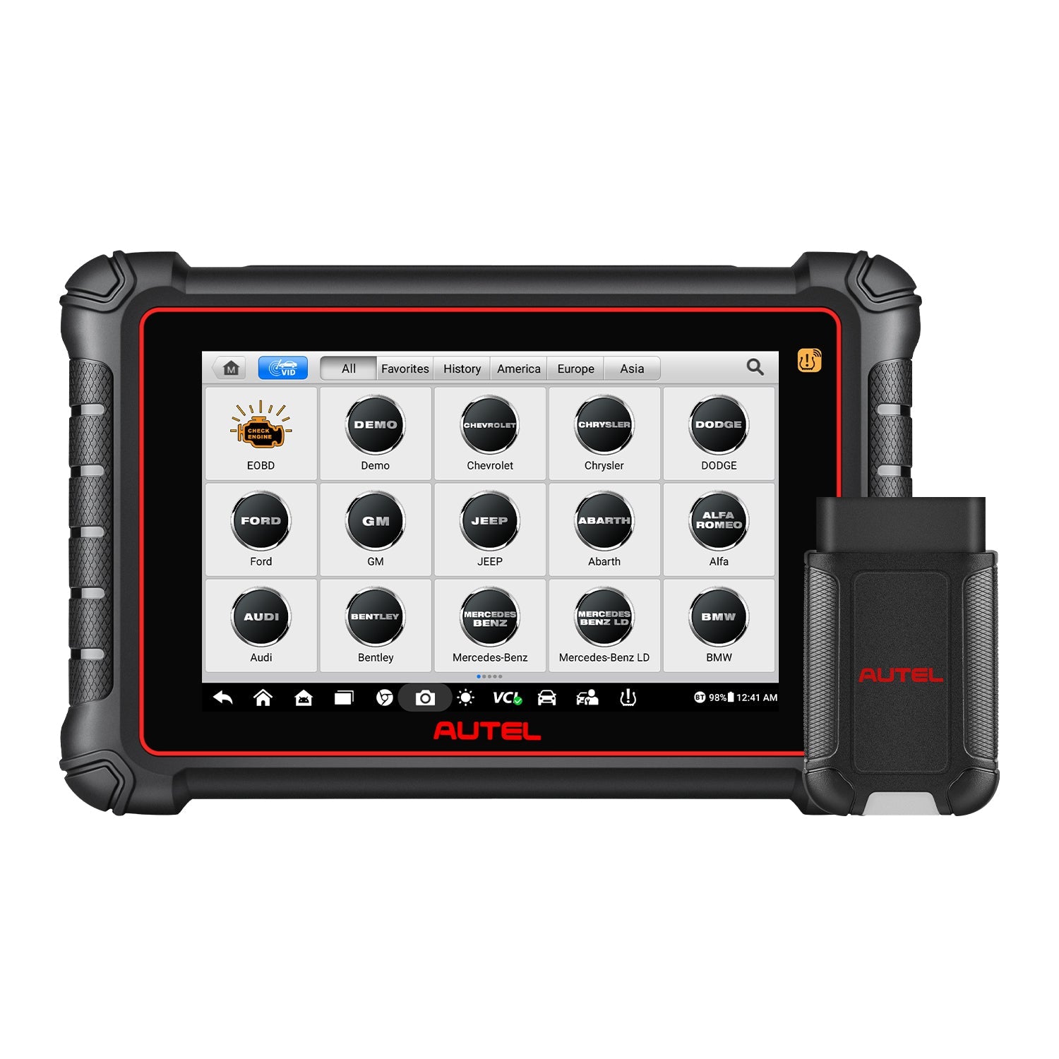 Autel MaxiCOM MK900TS MK900-TS Wireless TPMS Diagnostic Scanner 2026 with Android 11.0, Full TPMS Functions, All Systems Diagnostics, Bi-Directional Control, Support DoIP/CAN FD Protocols, 40+ Services, Upgraded of MK808TS
