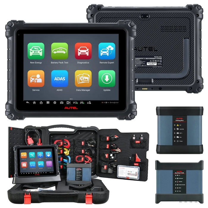 Autel Maxisys Ultra EV (Global Version) Electric Car Diagnostic Scanner, High-Voltage System Diagnose & Battery Pack Test, Online ECU Programming / Coding, Topology Map, 40+ Services