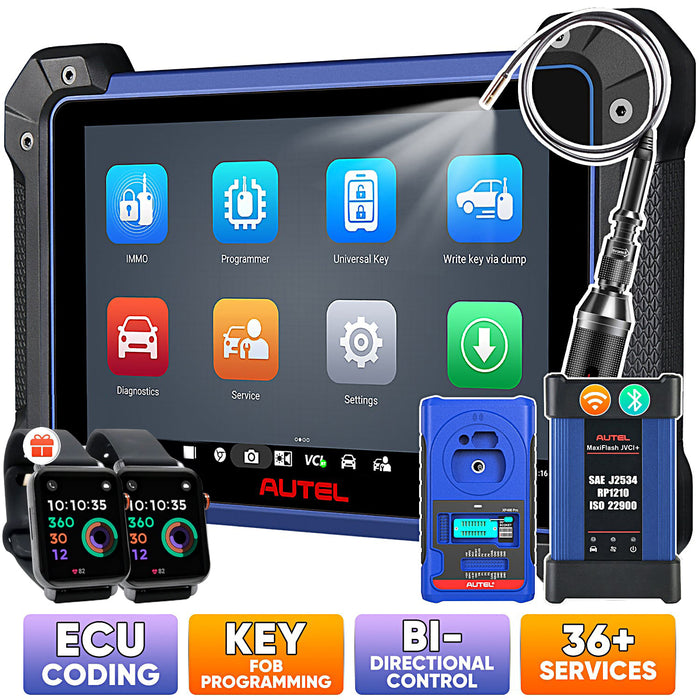 Autel MaxiIM IM608S II / IM608 PRO II Automotive All-In-One Key Programming Tool with Free OTOFIX Watch, Top IMMO Functions, Advanced ECU Coding, No IP Limitation, Upgrade of IM608 PRO/IM608/IM508