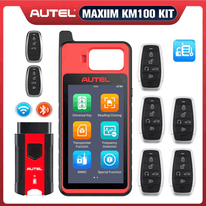 2025 Autel MaxiIM KM100(X) with 5pcs Universal IKEY(5-Button)