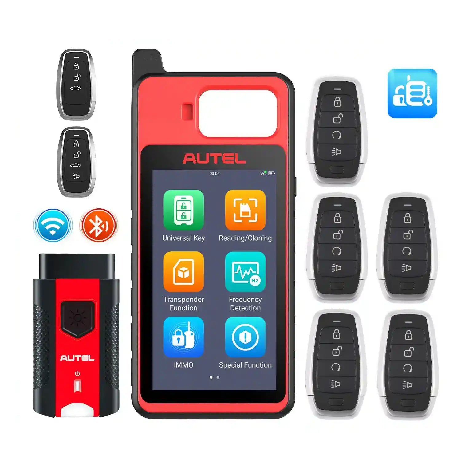 Autel MaxiIM KM100 Key Programmer for Car Key Programming, Key Addition and Lost Key Replacement Across 700+ Vehicle Models Including Toyota, Honda and Nissan