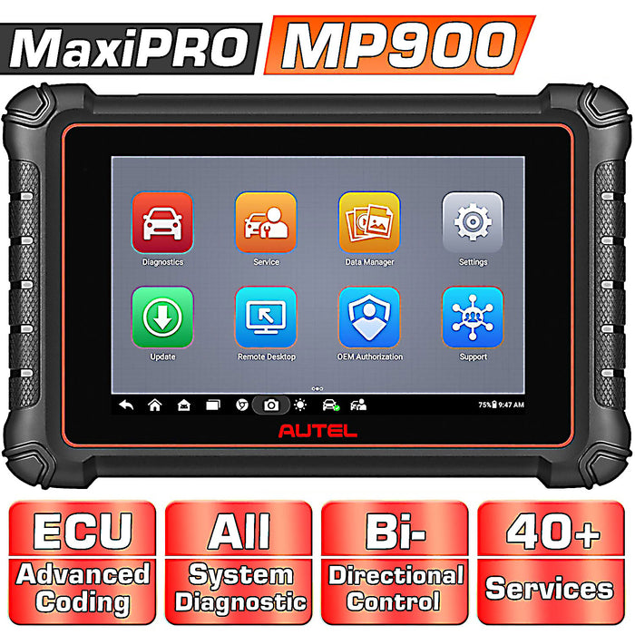 2025 Newest Autel MaxiPRO MP900 / MP900E OBD2 Diagnostic Scanner ECU Coding, All System Diagnostic, Pre & Post Scan, DoIP CAN FD Protocols Supported, Upgraded Ver. Of MP808S
