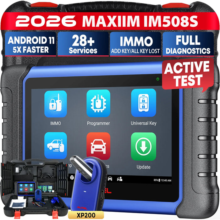 Autel MaxiIM IM508S Key Fob Programming Tool with XP200 Programmer, All System Diagnostic Scan, 30+ Service, 2026 Upgraded IM508, and Free G-BOX3