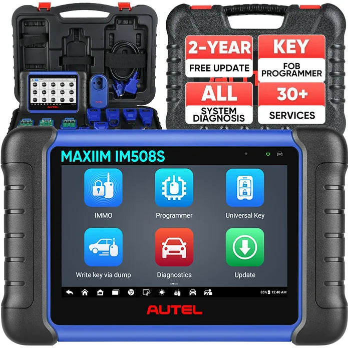 【2-Year Free Update】Autel MaxiIM IM508S Key Fob Programming Tool with XP200 Programmer, All System Diagnostic Scan, 30+ Service, 2026 Upgrade of IM508