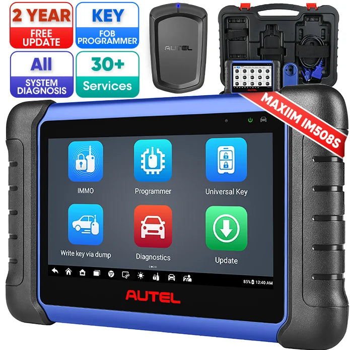 【2-Year Free Update】Autel MaxiIM IM508S Key Fob Programming Tool with XP200 Programmer, All System Diagnostic Scan, 30+ Service, Upgrade of IM508