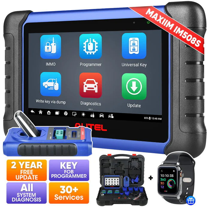 【2-Year Free Update】Autel MaxiIM IM508S Key Fob Programming Tool with XP200 Programmer, All System Diagnostic Scan, 30+ Service, Upgrade of IM508, and Free Otofix Watch