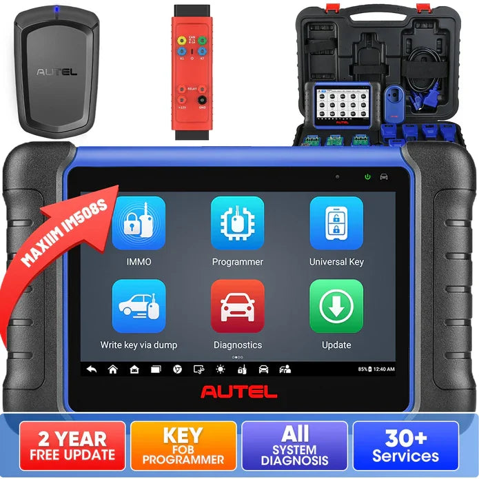 【2-Year Free Update】Autel MaxiIM IM508S Key Fob Programming Tool with XP200 Programmer, All System Diagnostic Scan, 30+ Service, 2026 Upgrade of IM508