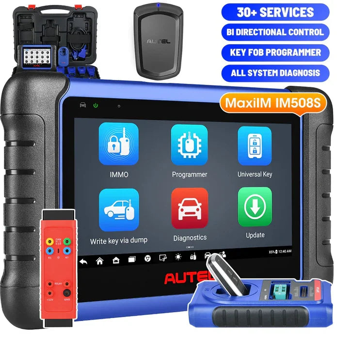 【2-Year Free Update】Autel MaxiIM IM508S Key Fob Programming Tool with XP200 Programmer, All System Diagnostic Scan, 30+ Service, 2026 Upgrade of IM508