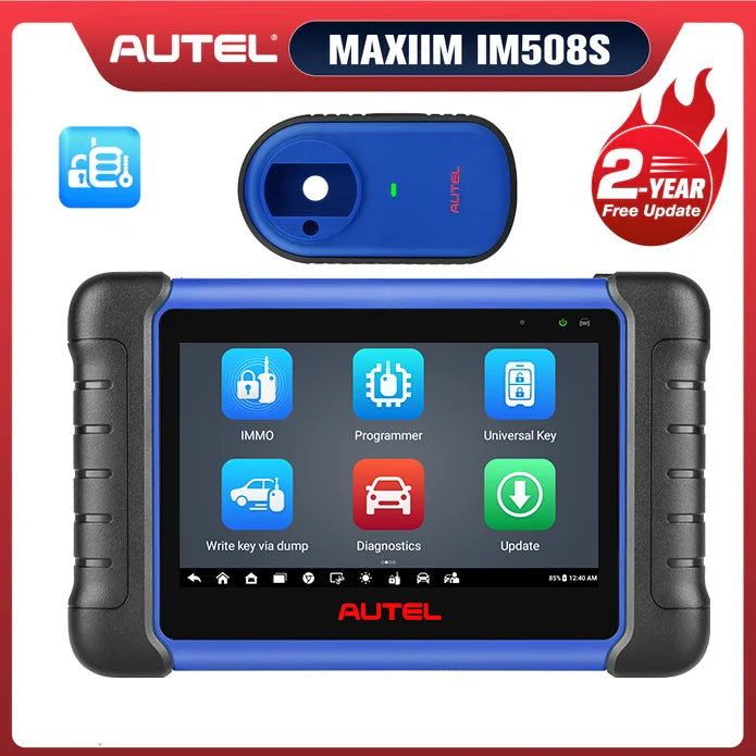 【2-Year Free Update】Autel MaxiIM IM508S Key Fob Programming Tool with XP200 Programmer, All System Diagnostic Scan, 30+ Service, 2026 Upgrade of IM508