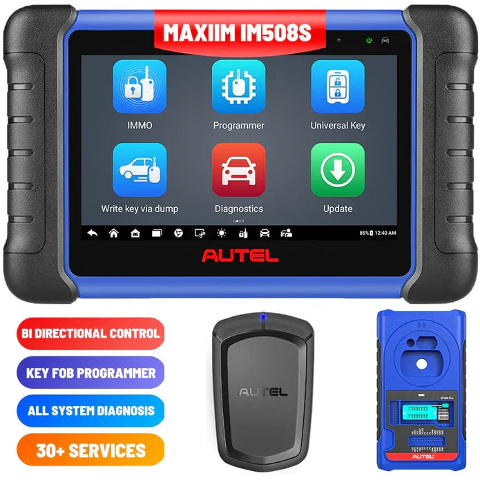 【2-Year Free Update】Autel MaxiIM IM508S Key Fob Programming Tool with XP200 Programmer, All System Diagnostic Scan, 30+ Service, Upgrade of IM508