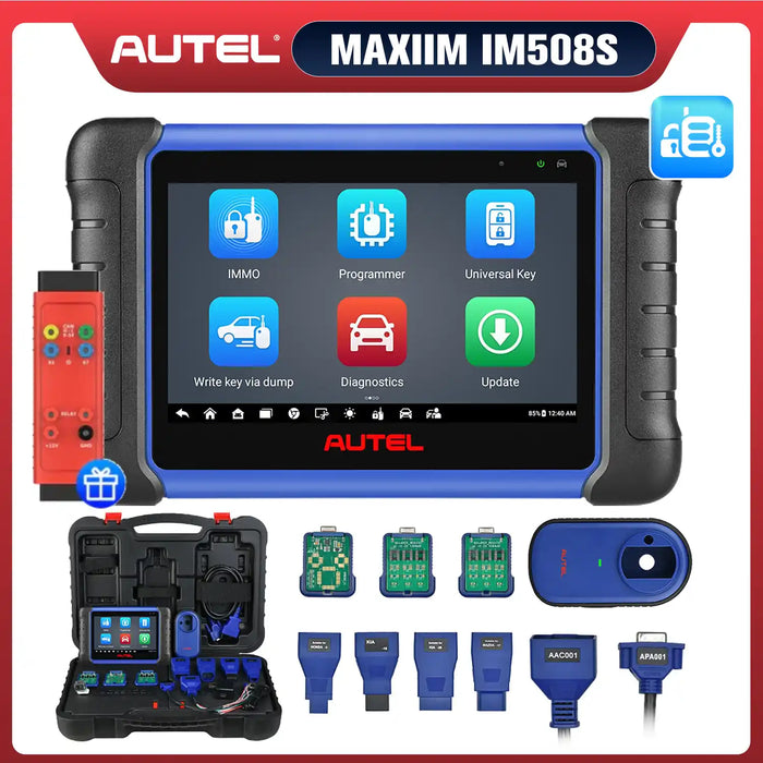 Autel MaxiIM IM508S Key Fob Programming Tool with XP200 Programmer, All System Diagnostic Scan, 30+ Service, 2025 Upgraded IM508, and Free G-BOX3