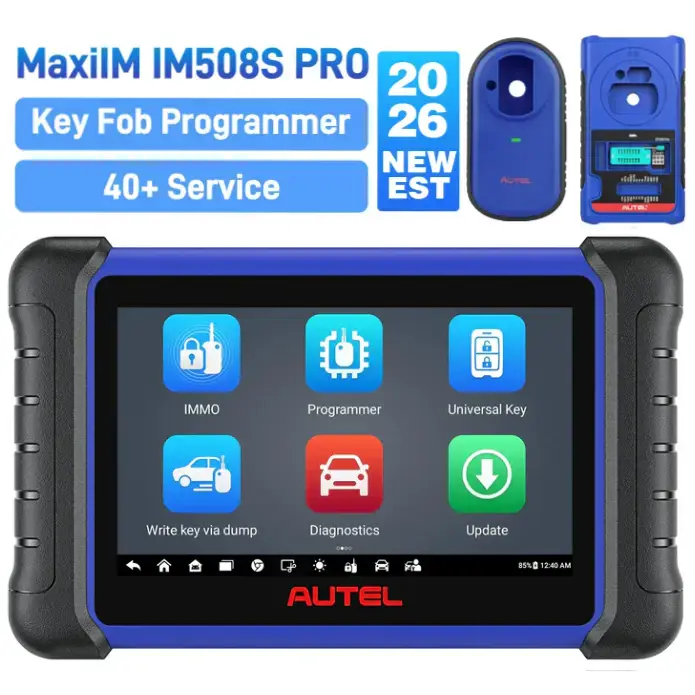 【2-Year Free Update】Autel MaxiIM IM508S PRO Automotive Key Programming Tool Comes with The XP400 PRO, OE-Level All Systems Diagnostics, 3000+ Active Tests, 40+ Service, 2026 Upgrade of IM508S