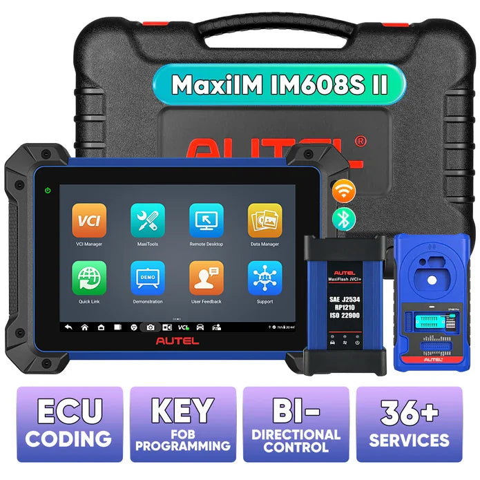 【2-Year Free Update】Autel MaxiIM IM608 Pro II /IM608S II | Key Programming Tool | Upgraded Version of IM608 Pro | Add New Keys | All Keys Lost | Read Password | Remote Learning | All Systems Diagnostics | 31+ Reset Services