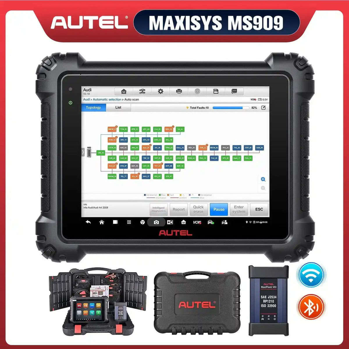 Autel Maxisys MS909 Auto Dignostic Tool with MaxiFlash VCI
