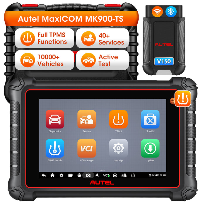 Autel MaxiCOM MK900TS Wireless TPMS Diagnostic Scanner 