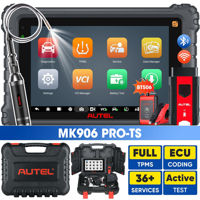 Autel MaxiCOM MK906Pro TS Autel Scanner with TPMS Functions ECU Coding, Bi-directional Control