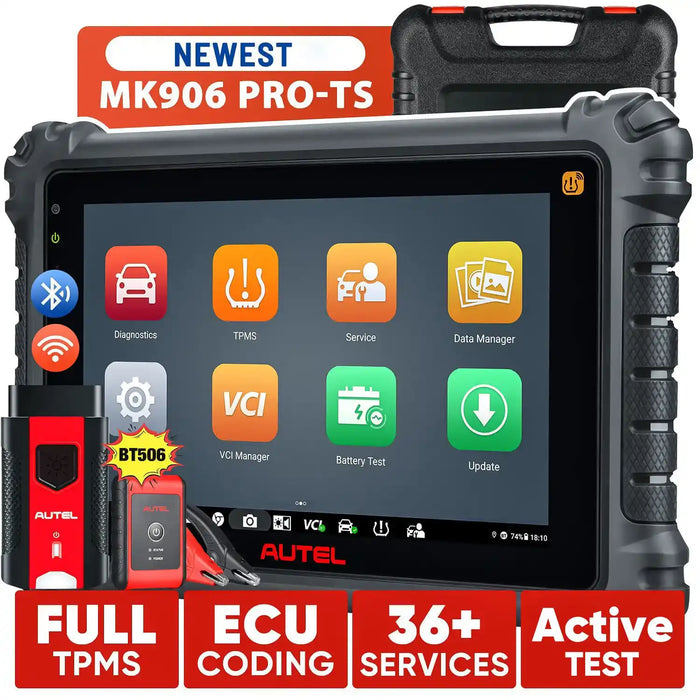 Autel MaxiCOM MK906S Pro2-TS/MK906Pro TS Autel Scanner with TPMS Functions ECU Coding, Bi-directional Control
