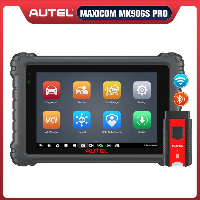 Autel MaxiCOM MK906S PRO Scanner Upgraded of MS906 Pro/MK906BT/MK906 Pro Diagnostic Tool with Advanced ECU Coding, Bi-Directional Control & 36+ Services