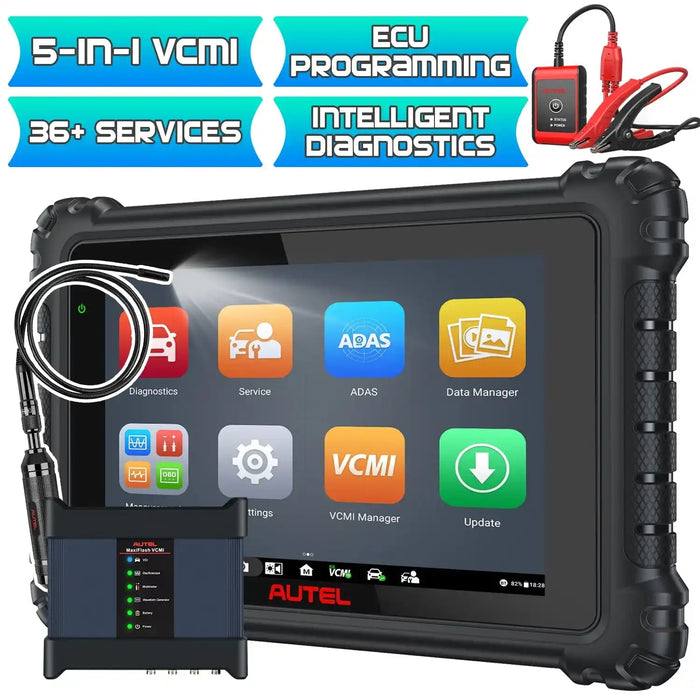 Autel Maxisys MS919 Automotive Diagnostic Scanner with Topology Module Mapping and 5-in-1 VCMI, ECU Programming & Coding, Same as MS Ultra (Upgraded of MS909/ Elite II)