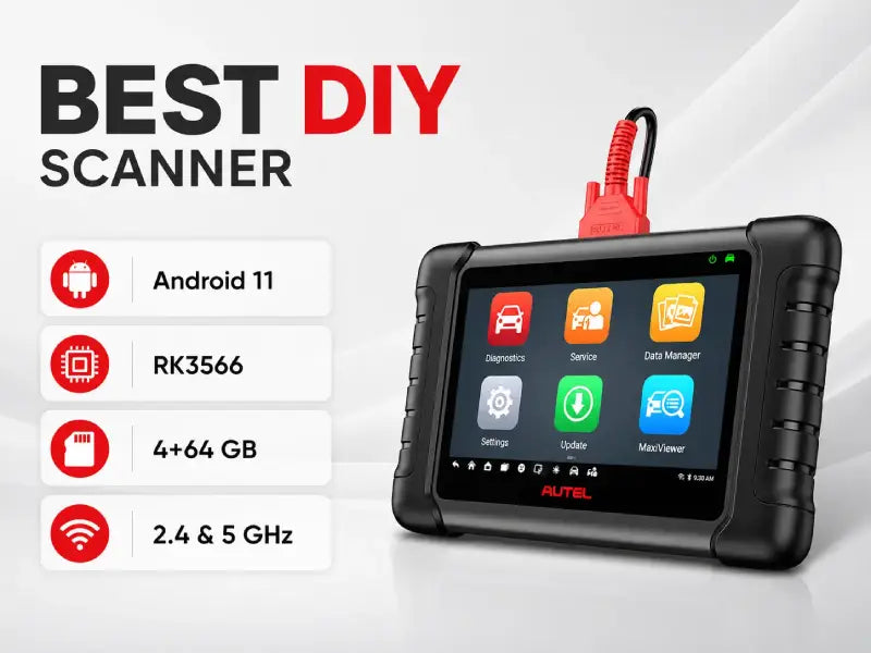 Autel MX808S OBD2 Scanner for Full System Diagnostics, Bi-Directional Control and Service Reset Functions – Best Value OBD2 Scanner for DIY Users and Workshops