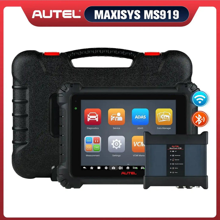 Autel Maxisys MS919 Automotive Diagnostic Scanner with Topology Module Mapping and 5-in-1 VCMI, ECU Programming & Coding, Same as MS Ultra (Upgraded of MS909/ Elite II)