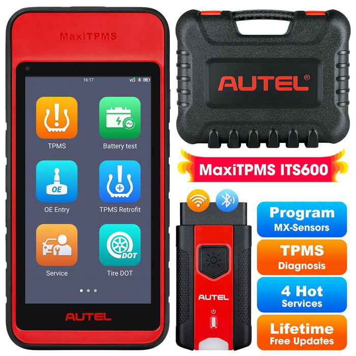 Autel MaxiTPMS ITS600 TPMS Relearn Tool, TPMS Programming Tool Activate/Relearn All Sensors, TPMS Diagnostics, 4 Reset Functions (Oil Reset, BMS, SAS, EPB), Auto VIN (Free Update)