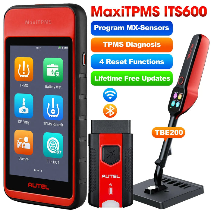 Autel MaxiTPMS ITS600 TPMS Relearn Tool, TPMS Programming Tool Activate/Relearn All Sensors, TPMS Diagnostics, 4 Reset Functions (Oil Reset, BMS, SAS, EPB), Auto VIN (Free Update)