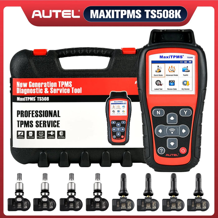 Autel MaxiTPMS TS508K TS508 Pro TPMS Tool Winter Snow Tire All Season Tires Summer Tyre Replacement with 8pc Sensors