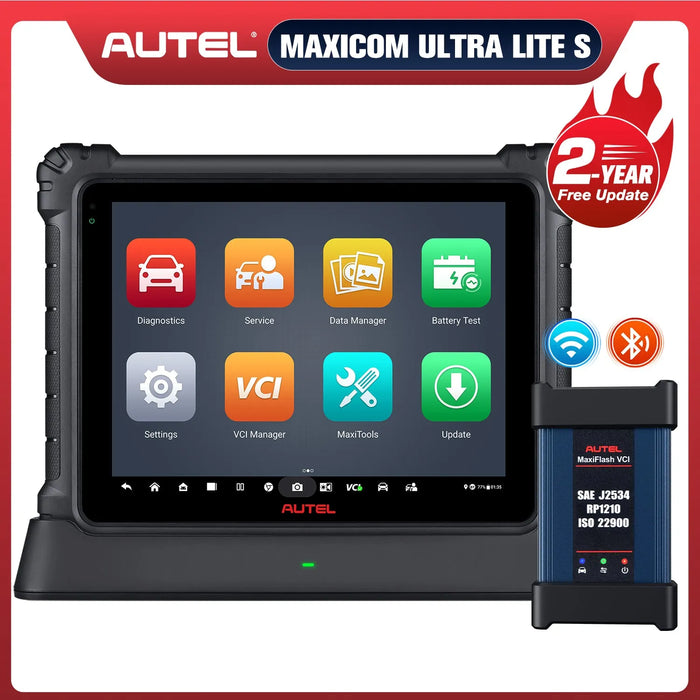 【2-Year Free Update】Autel MaxiCOM Ultra Lite S All System Diagnostic Scanner, Motor TruSpeed Repair, New Topology 2.0, ECU Programming & Coding, 3000+ Active Test, 36+ Service, Upgrade Of Maxisys MS919/ Elite II Pro