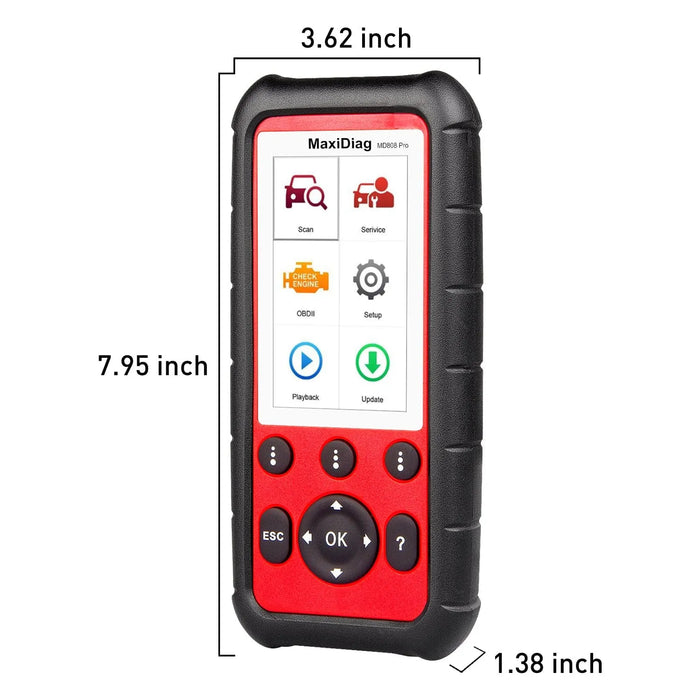 Autel Maxidiag MD808 Pro Code Reader & Scanner MD808P OBD2 Diagnostic Tool for All System Diagnoses/ BMS / Oil Reset/ SRS/ EPB/ DPF/ SAS Reset