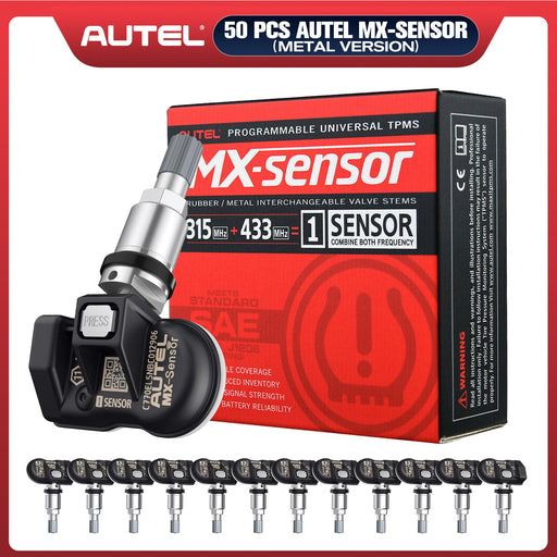 50pcs Autel TPMS MX-Sensor 315MHz & 433MHz 2in1 Meatal Sensors