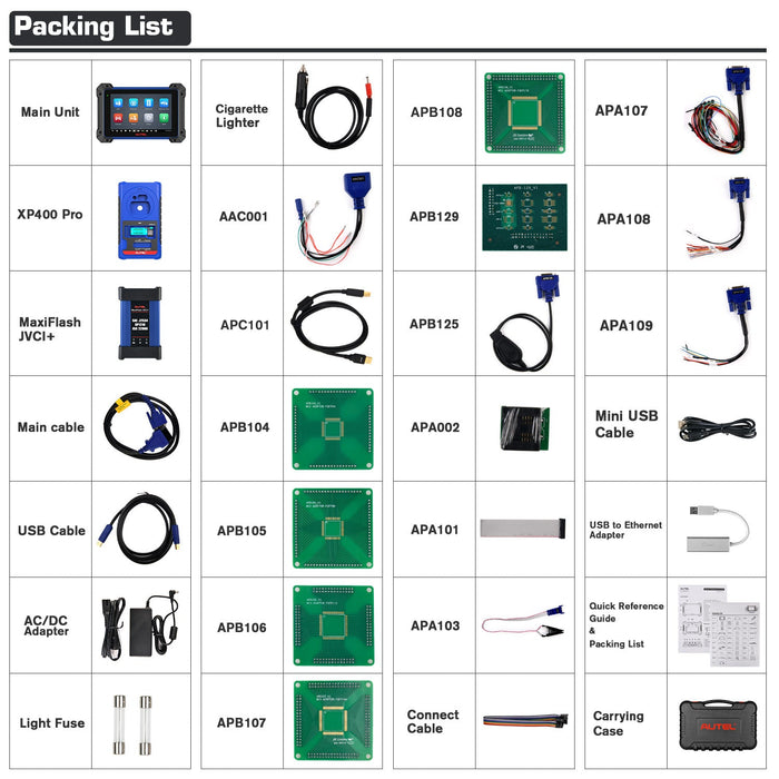 Autel MaxiIM IM608S II Packing List