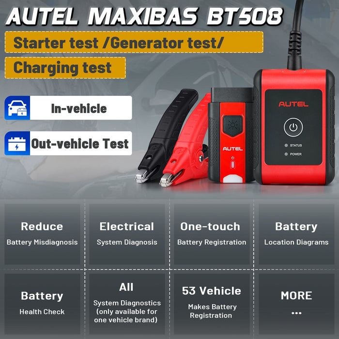 Autel BT508 Car Battery Tester