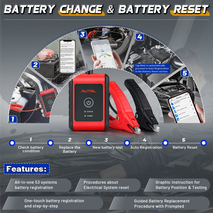 Autel MaxiBAS BT508 Car Battery Tester & Battery Chance